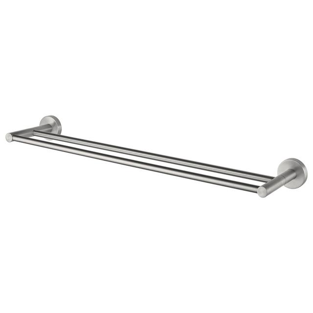 Haceka Kosmos Double Brushed Towel Rail Haceka Finish: Brushed on Productcaster.