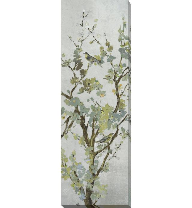 Sage Branch II - Graphic Art Print East Urban Home Format: Wrapped Canvas on Productcaster.