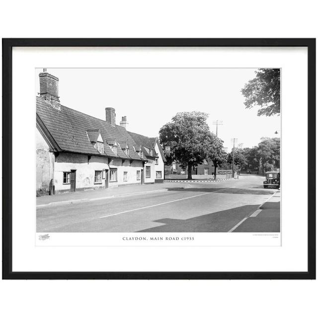 Claydon, Main Road C1955 by Francis Frith - Single Picture Frame Print The Francis Frith Collection Size: 28cm H x 36cm W x 2.3cm D on Productcaster.