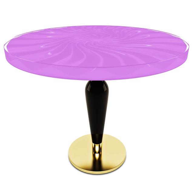 Round Dining Table Arditi Collection Table Top Colour: Light Purple, Size: H75 x L90 x W90cm on Productcaster.