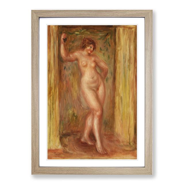 Nude with Castanets by Pierre-Auguste Renoir - Picture Frame Painting East Urban Home Size: 65cm H x 48cm W x 2cm D, Frame Option: Oak Framed on Productcaster.