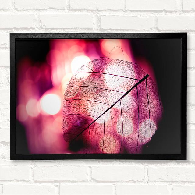 Sparkle Leaf - Single Picture Frame Print Brayden Studio Format: Black Framed Paper, Size: 59.7cm H x 84.1cm W x 3cm D on Productcaster.