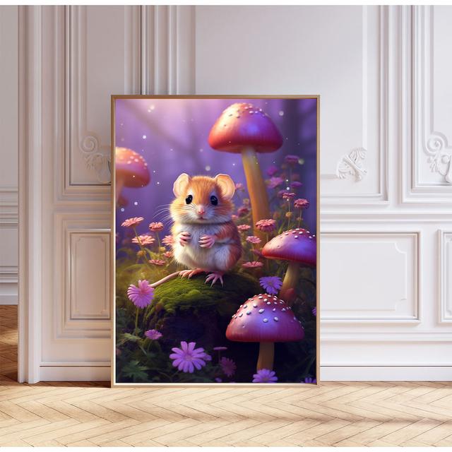 Tropical Animal Mouse - No Frame Print 17 Stories Size: 21cm H x 14cm W on Productcaster.