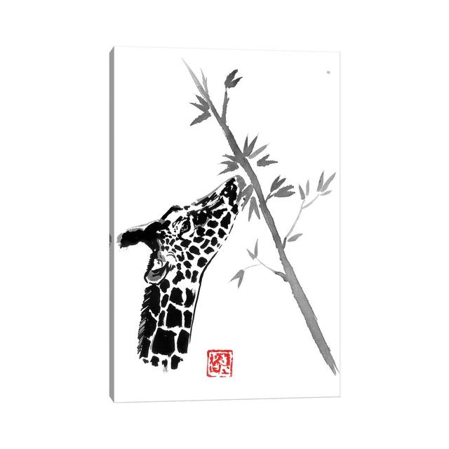 Giraffe by Péchane - Painting Print on Canvas Bloomsbury Market Size: 66.04cm H x 45.72cm W x 3.81cm D, Format: Wrapped Canvas on Productcaster.