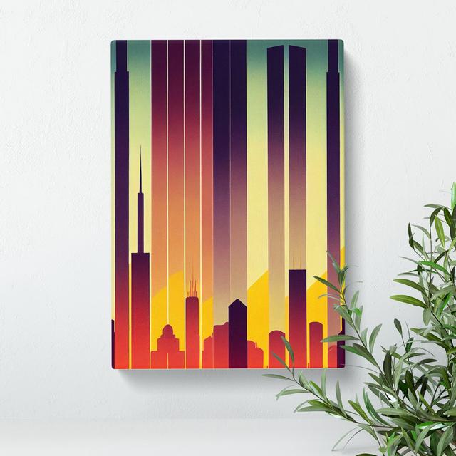 City Skyline In Art Deco No.4 Metro Lane on Productcaster.