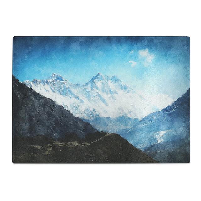 Tempered Glass Mount Everest in Tibet & Nepal Chopping Board East Urban Home Size: 20 cm x 28.5 cm on Productcaster.