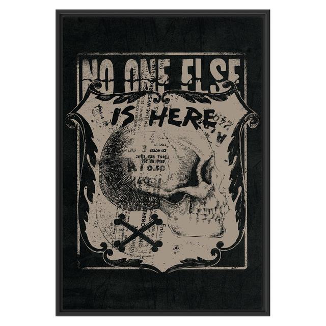 Gerahmtes Wandbild No one else is here black East Urban Home Größe: 100 cm H x 70 cm B on Productcaster.