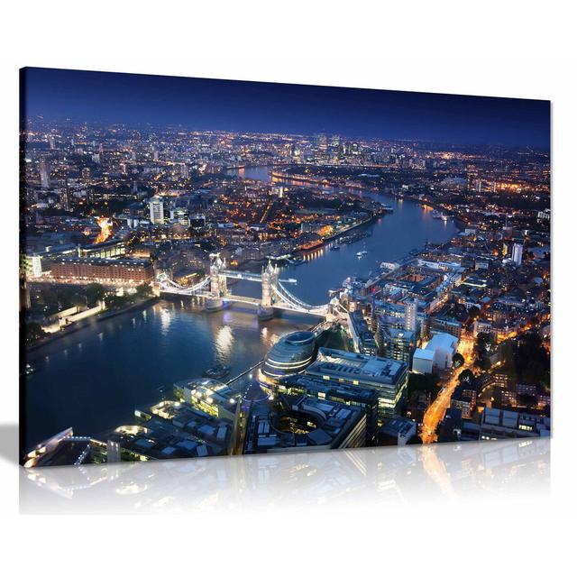 London Skyline - Wrapped Canvas Print 17 Stories Size: 61cm H x 91cm W on Productcaster.