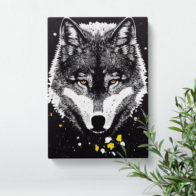 XC1022-2384X Graffiti Wolf No.3 - Wrapped Canvas Graphic Art Alpen Home Size: 60cm H x 40cm W x 3cm D on Productcaster.