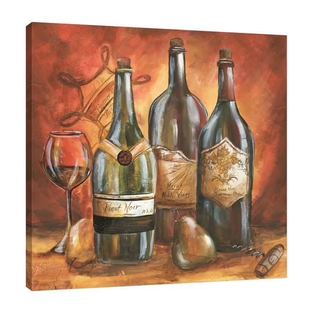 'Wine Trio' by Tre Sorelle Studios Watercolour Painting Print on Wrapped Canvas East Urban Home Size: 91.44cm H x 91.44cm W on Productcaster.