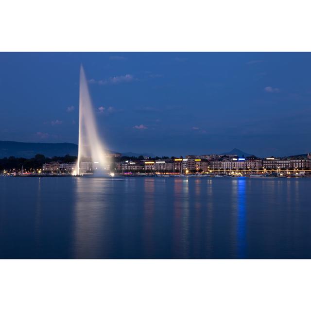 Lake Geneva - Wrapped Canvas Photograph Ebern Designs Size: 61cm H x 91cm W x 3.8cm D on Productcaster.