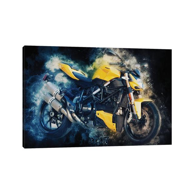 Ducati Streetfighter by Durro Art - Wrapped Canvas Print Metro Lane Size: 30.48cm H x 45.72cm W x 1.905cm D on Productcaster.