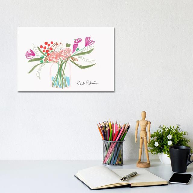 Bouquet For Carle by Kait Roberts - Wrapped Canvas Gallery-Wrapped Canvas Giclée ClassicLiving Size: 20.32 cm H x 30.48cm W on Productcaster.