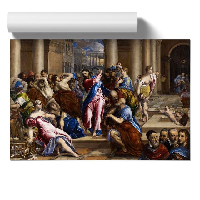 Christ Driving the Money Changers by El Greco - Unframed Painting East Urban Home Size: 30cm H x 42cm W x 0.1cm D on Productcaster.