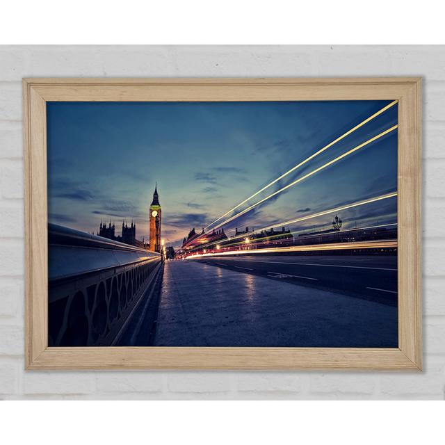 Big Ben Speed Of Light 8 - Single Picture Frame Art Prints Ebern Designs Size: 84.1cm H x 118.9cm W x 1.5cm D on Productcaster.