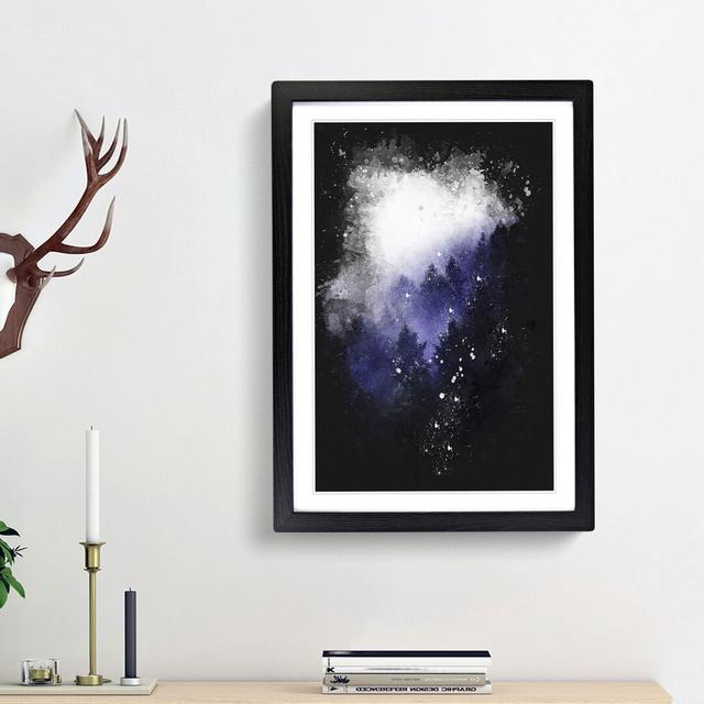 Forest Fog in Germany - Picture Frame Painting Print East Urban Home Size: 87cm H x 62cm W x 2cm D, Frame Option: Black Framed on Productcaster.