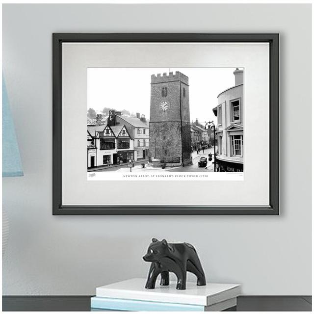 'Newton Abbot, St Leonard's Clock Tower C1950' by Francis Frith - Picture Frame Photograph Print on Paper The Francis Frith Collection Size: 45cm H x on Productcaster.