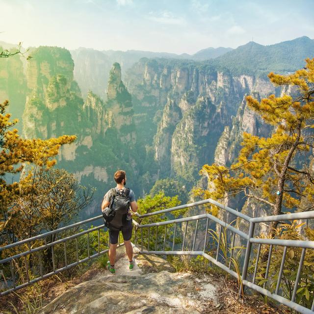 Enjoying A Gorgeous View by LiudmylaSupynska - Wrapped Canvas Print Alpen Home Size: 51cm H x 51cm W on Productcaster.