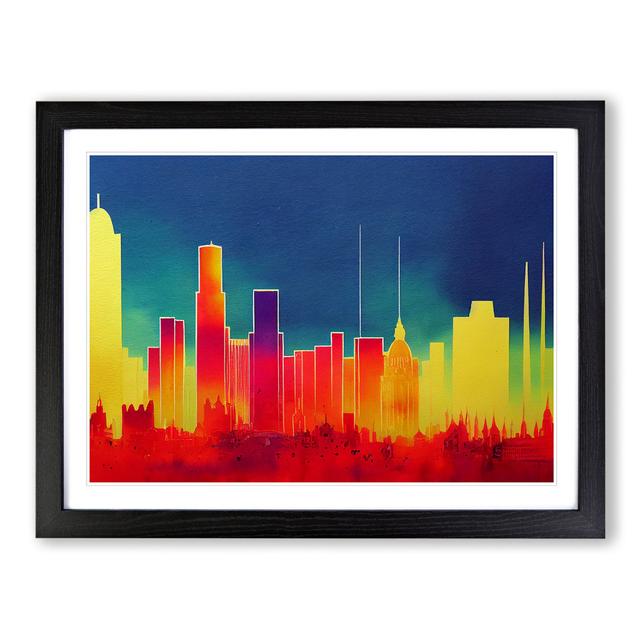 London Skyline Vol.4 - Picture Frame Graphic Art 17 Stories Size: 46cm H x 64cm W x 2cm D, Frame Colour: Black on Productcaster.