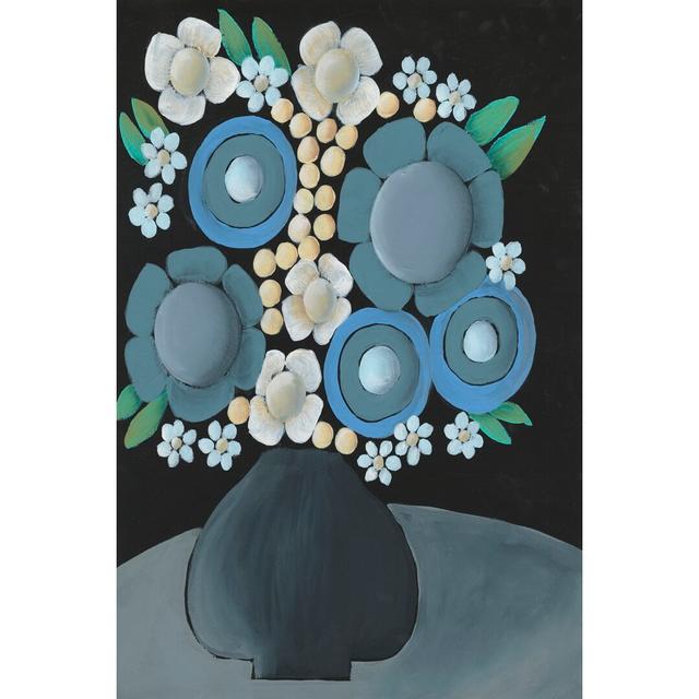 Gathering Floral II by Regina Moore - Wrapped Canvas Painting Rosalind Wheeler Size: 76cm H x 51cm W x 3.8cm D on Productcaster.