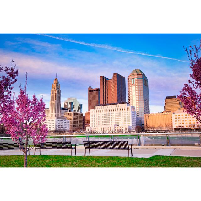 Skyline of Columbus by Aceshot - Wrapped Canvas Photograph 17 Stories Size: 81cm H x 122cm W on Productcaster.