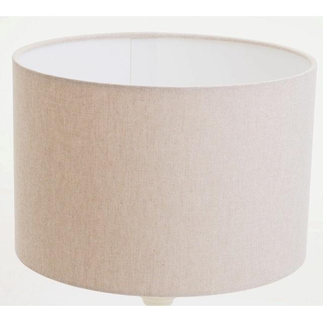 Cotton Drum Lamp Shade ( Screw On ) in Grey Norden Home Size: 25cm H x 40cm W x 40cm D on Productcaster.