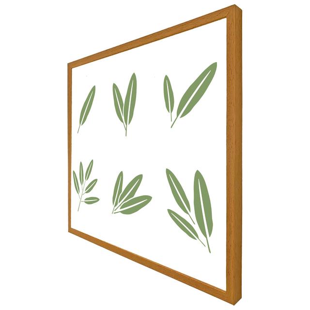 Cullum Herbs - Single Picture Frame Art Prints ClassicLiving Size: 61cm H x 61cm W x 4cm D, Format: Oak Framed on Productcaster.