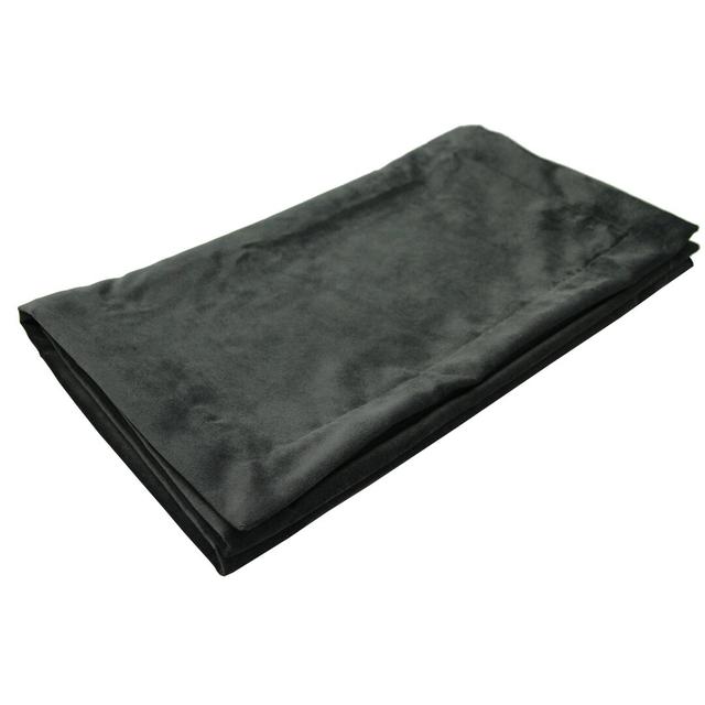 Maud 100% Polyester Bed Runner Fairmont Park Size: 50cm H x 225cm W, Colour: Charcoal on Productcaster.