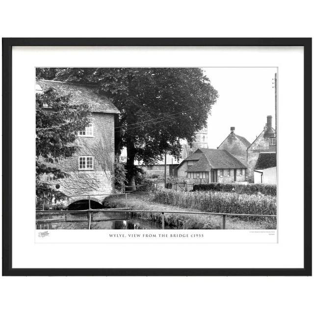 'Wylye, View from the Bridge C1955' - Picture Frame Photograph Print on Paper The Francis Frith Collection Size: 40cm H x 50cm W x 2.3cm D on Productcaster.