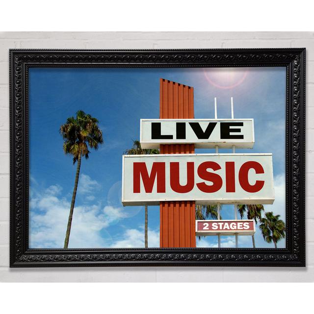 Live Music Venue - Single Picture Frame Art Prints Bright Star Size: 84.1cm H x 118.9cm W x 3cm D on Productcaster.