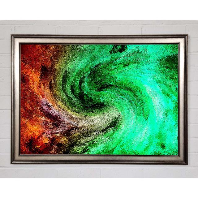 Time Tunnel Explosion Framed Print Ivy Bronx Size: 29.7cm H x 42cm W x 1.5cm D, Format: Gunmetal Framed Paper on Productcaster.