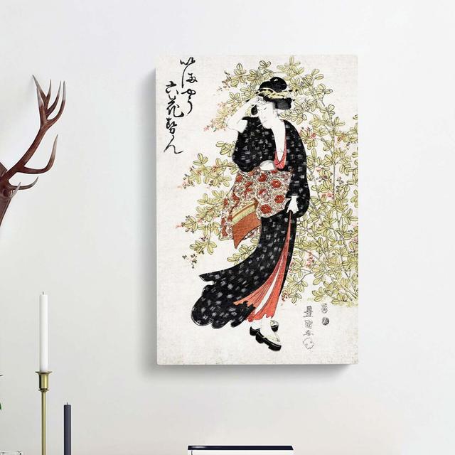 Hagi Bushclover by Utagawa Toyokuni - Wrapped Canvas Painting Print East Urban Home Size: 60cm H x 40cm W x 3cm D on Productcaster.