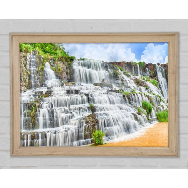 Waterfall Madness River Framed Print Union Rustic Size: 59.7cm H x 84.1cm W x 1.5cm D, Format: Natural Framed Paper on Productcaster.