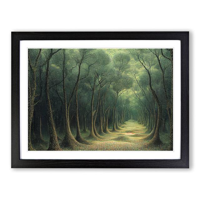 Path of the Forest - Single Picture Frame Graphic Art Alpen Home Frame Colour: Black Framed, Size: 25cm H x 34cm W x 2cm D on Productcaster.