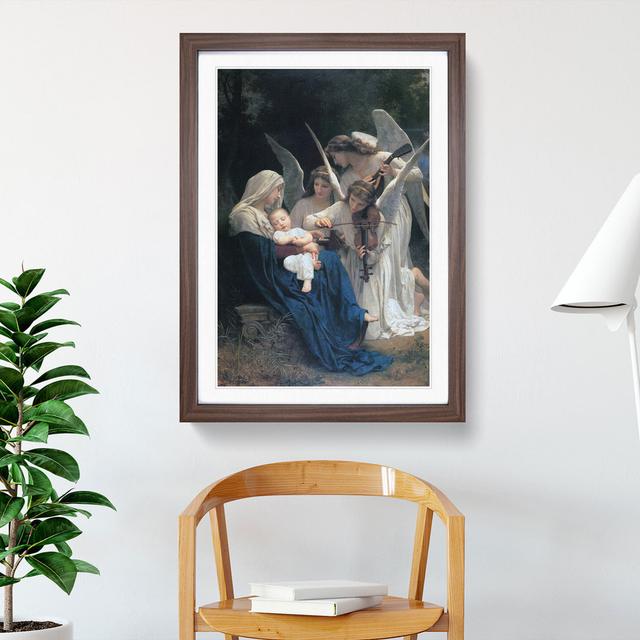 Song of the Angels by William Adolphe Bouguereau - Picture Frame Painting East Urban Home Size: 36cm H x 27cm W x 2cm D, Frame Option: Walnut Framed on Productcaster.