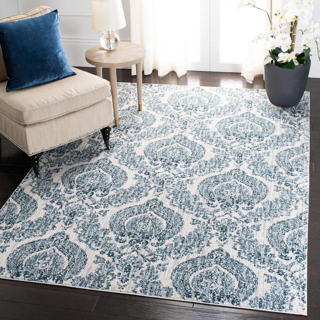 Swink Looped/Hooked Navy Rug Bloomsbury Market Rug Size: Rectangle 120 x 180cm on Productcaster.