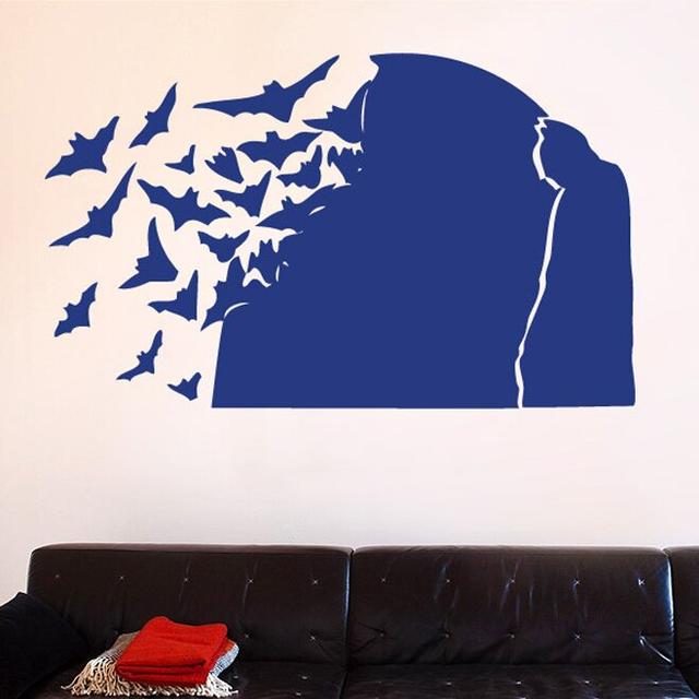 Batman In The Shadows Wall Sticker 17 Stories Colour: Shiny Silver, Size: Large on Productcaster.