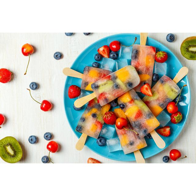 Popsicles by Tbralnina - Wrapped Canvas Print 17 Stories Size: 20cm H x 30cm W on Productcaster.