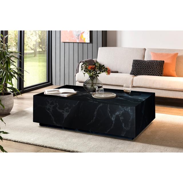 Aavyan Block Coffee Table Ivy Bronx Colour: Black on Productcaster.