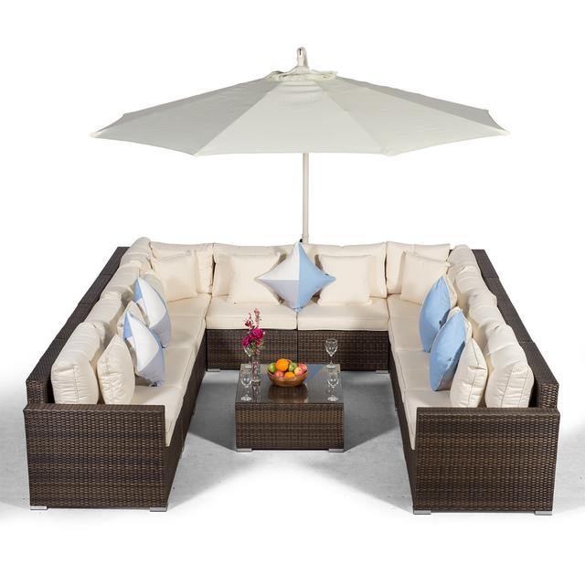 Yancey 10 - Person Garden Lounge Set with Cushions Dakota Fields on Productcaster.