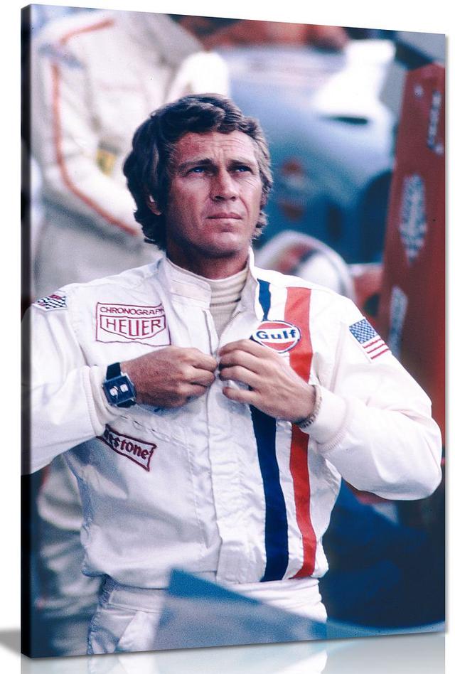 Steve Mcqueen Le Mans - Wrapped Canvas Print Panther Print Size: 61cm H x 41cm W on Productcaster.