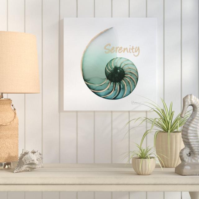 Shinny Serenity Snail 1 - Wrapped Canvas Graphic Art Print East Urban Home Size: 122cm H x 122cm W x 4cm D on Productcaster.