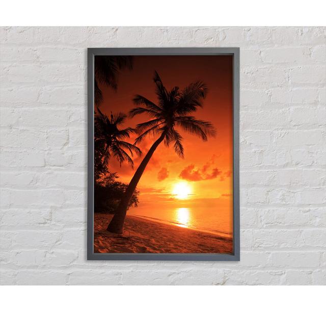 Thailand Sunset - Single Picture Frame Art Prints on Canvas 17 Stories Size: 141.4cm H x 100cm W x 3.3cm D on Productcaster.