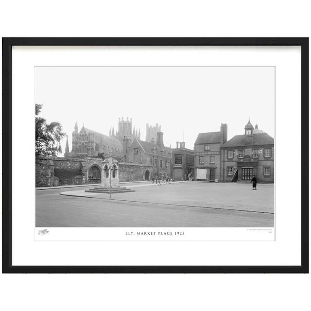 'Ely, Market Place 1925' by Francis Frith - Picture Frame Photograph Print on Paper The Francis Frith Collection Size: 45cm H x 60cm W x 2.3cm D on Productcaster.