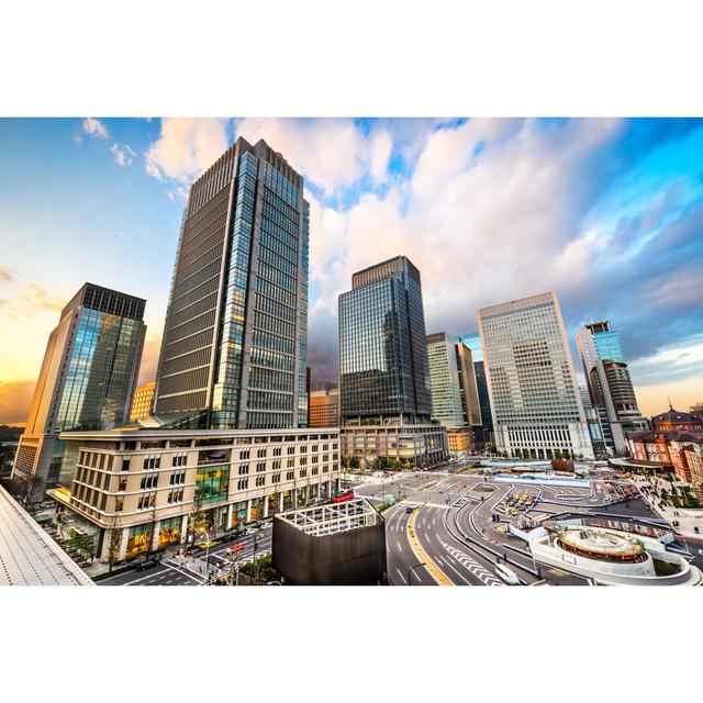 Business District in Tokyo by Seanpavone - Wrapped Canvas Photograph 17 Stories Size: 51cm H x 76cm W x 3.8cm D on Productcaster.