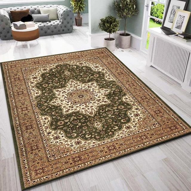 Green/Beige Rug BEACHSIDE HOME DECORE LTD Rug Size: Rectangle 80 x 150cm on Productcaster.