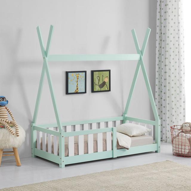 Kinderbett Nyongesa Harriet Bee Colour (Bed Frame): Mint Green on Productcaster.