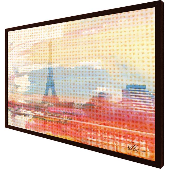 Hessian Paris - Single Picture Frame Art Prints ClassicLiving Frame Option: Brown, Size: 31cm H x 41cm W x 4cm D on Productcaster.