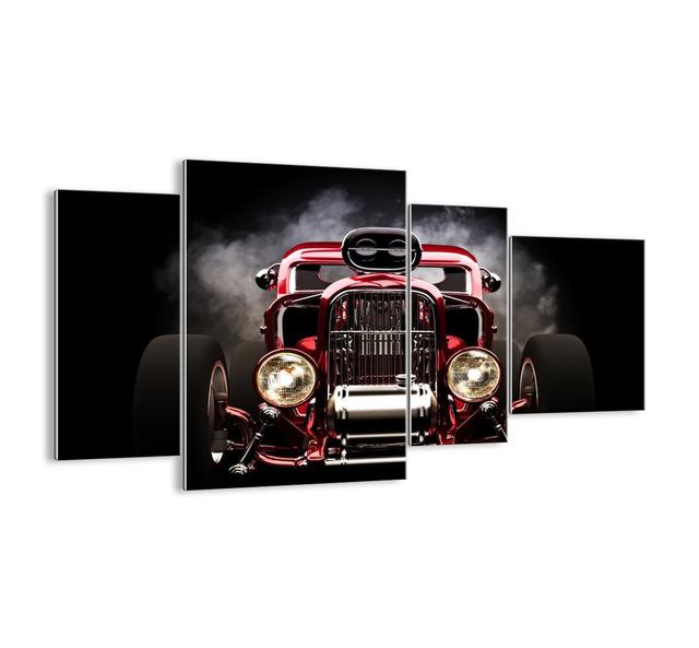 'Fast and Furiously Beautiful' - 4 Piece Unframed Photograph Print Set on Glass Ebern Designs Size: 70cm H x 120cm W x 1.8cm D on Productcaster.