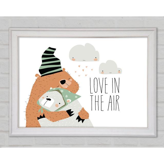 Love In In The Air Bears - Single Picture Frame Art Prints Zoomie Kids Size: 59.7cm H x 84.1cm W x 1.5cm D on Productcaster.